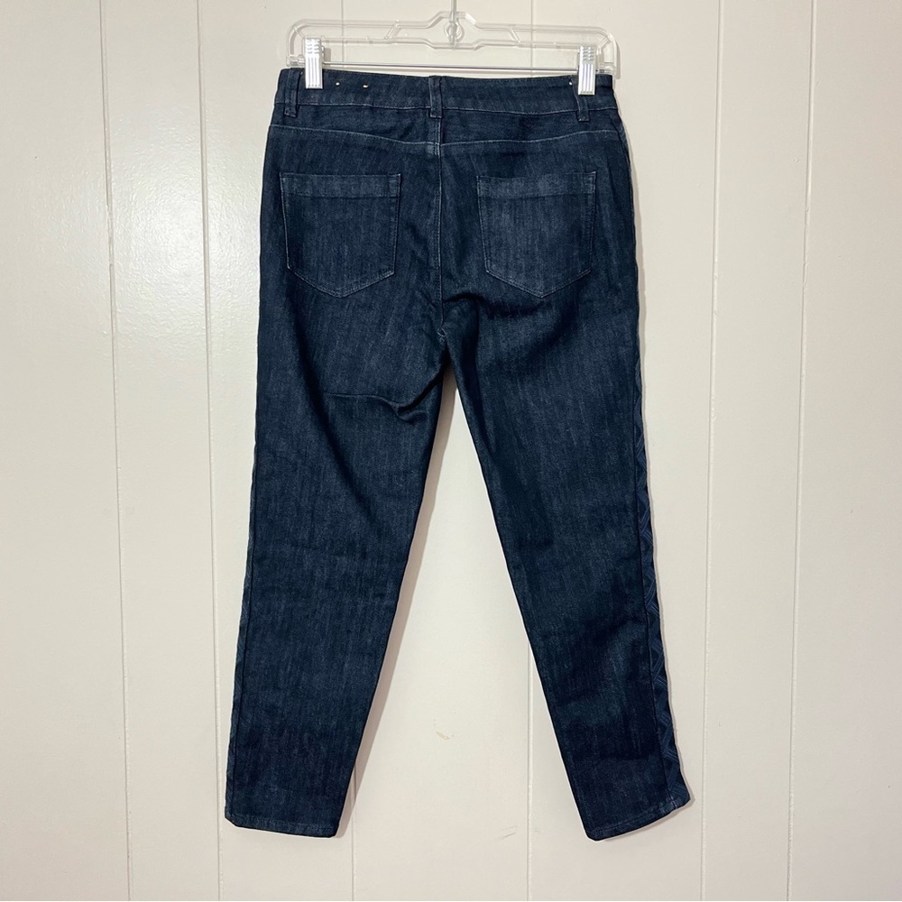 Coldwater Creek Jeans Women's Blue Denim Tuxedo Ankle Jeans Size 4P NWT - Picture 6 of 12